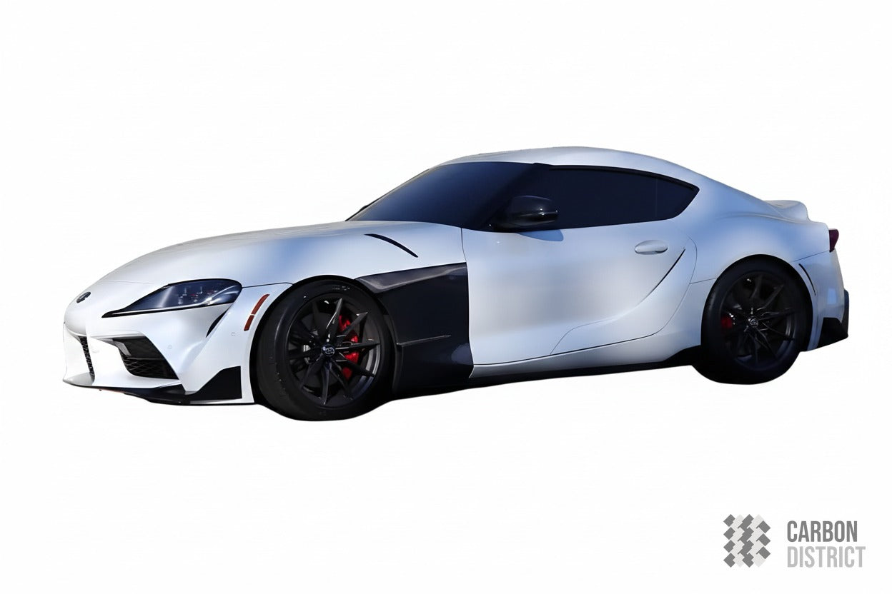 Toyota Supra (A90) carbon fibre front fenders — fits 2019+