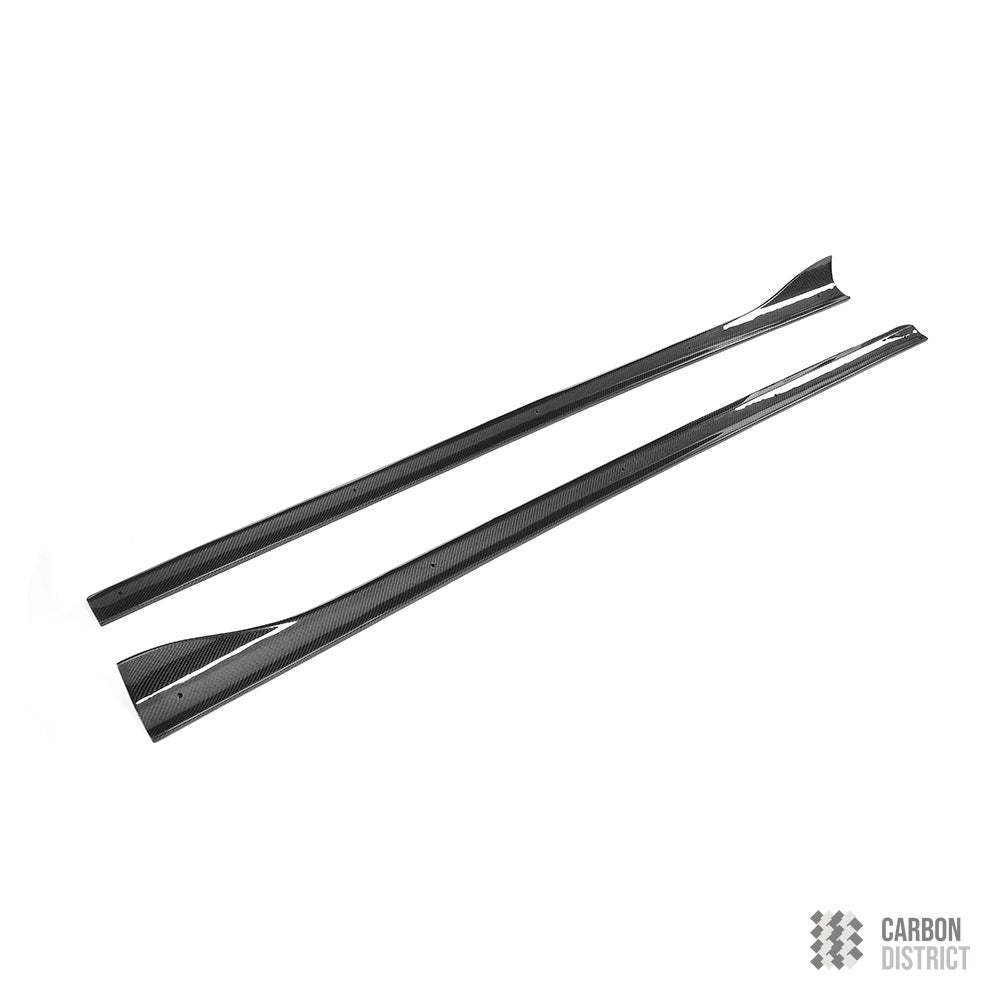 Audi A3/S3 Saloon (8V) carbon fibre side skirts — fits 2012-2020