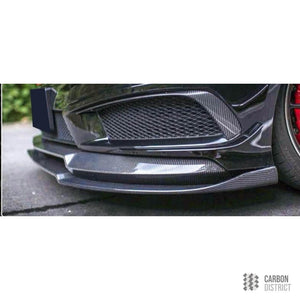 Mercedes Benz A Class (W176) carbon fibre front lip — full product view