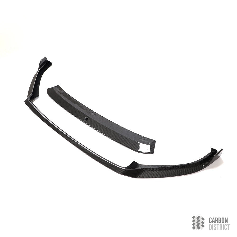 VW Golf (MK7.5) carbon fibre front lip — 3K twill gloss finish