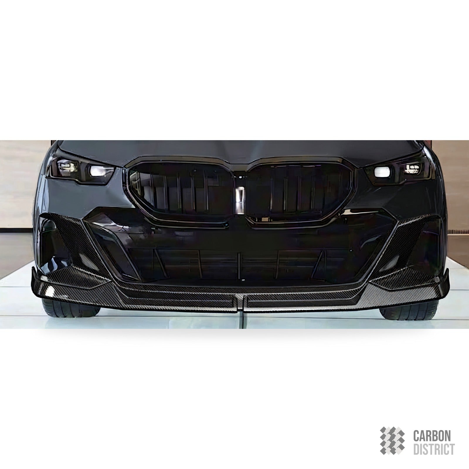 BMW 5 Series (G60) carbon fibre front lip — made to order in genuine carbon fibre