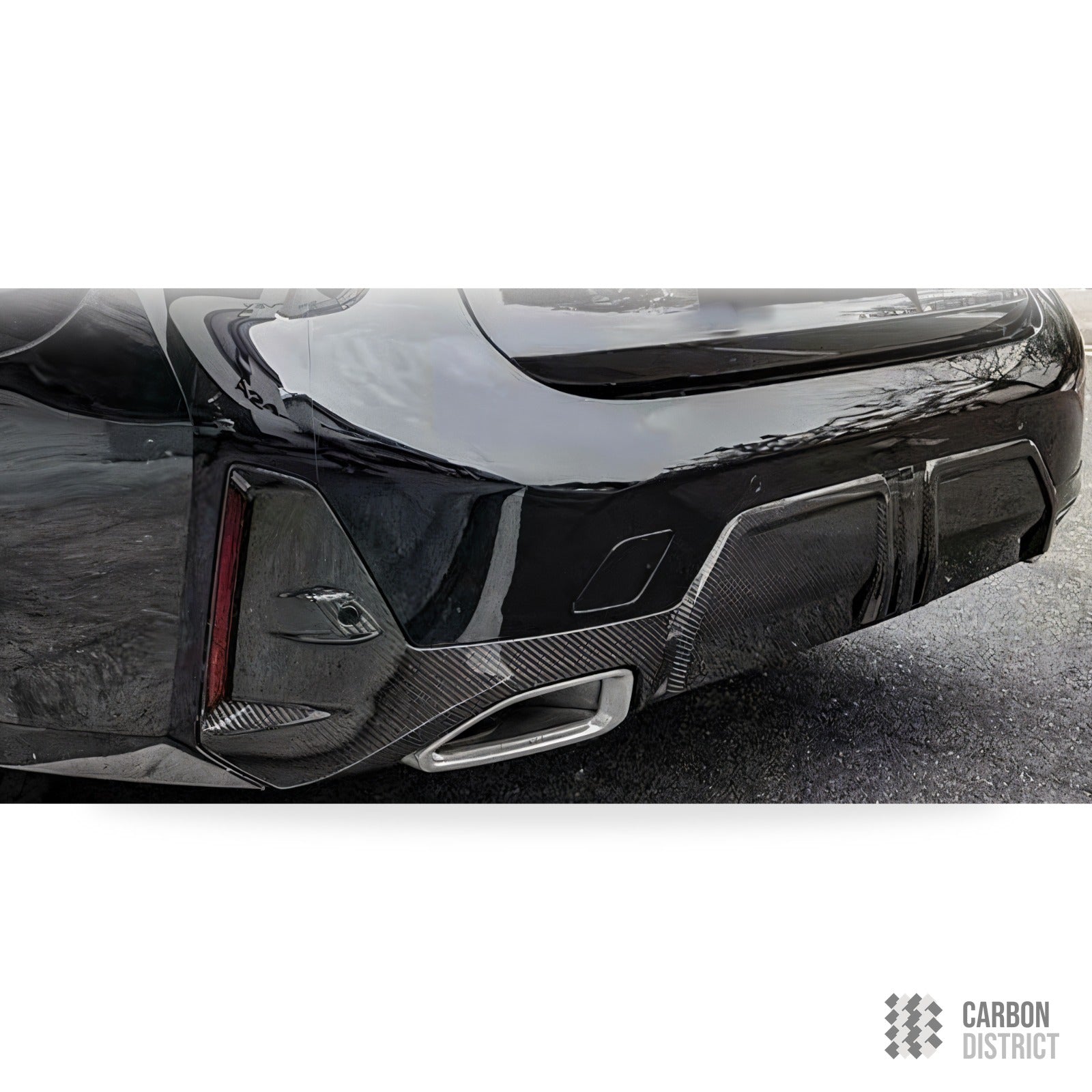 BMW 3 Series (G20 Facelift) carbon fibre rear diffuser — made to order in genuine carbon fibre