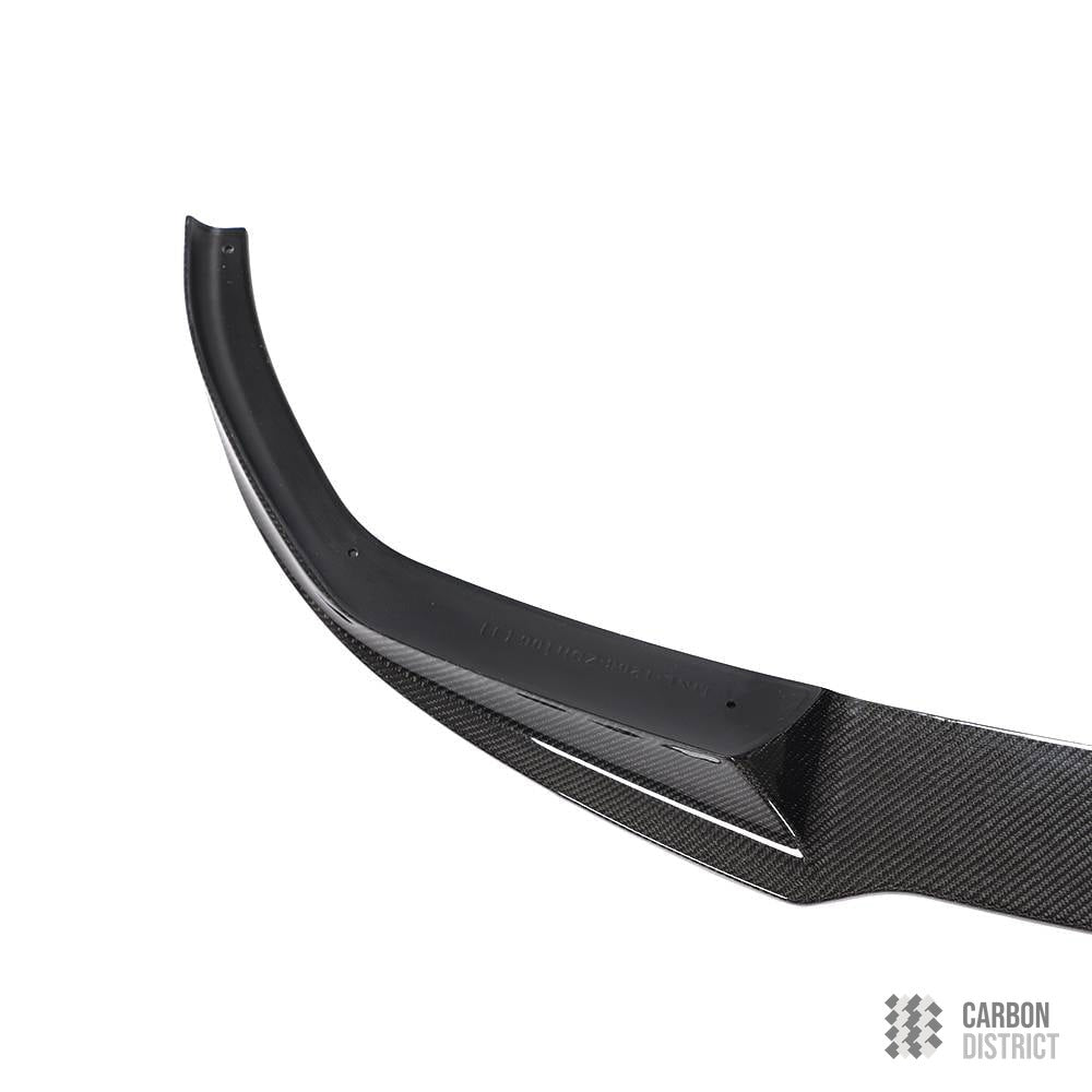 BMW 3 Series (G20) carbon fibre front lip — 3K twill gloss finish