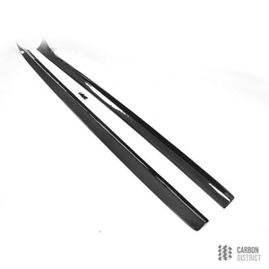 Audi A5/S5 (B8/B8.5) carbon fibre side skirt extensions — fits 2007-2016