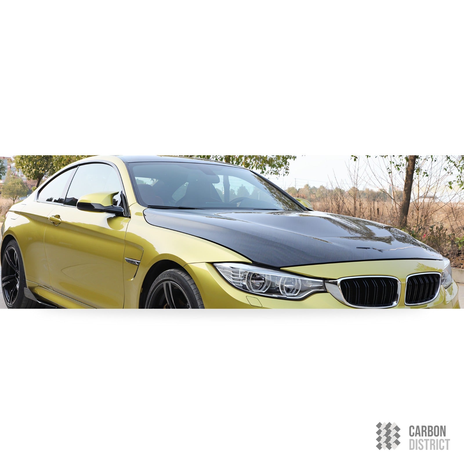BMW M3/M4 (F8x) dry carbon fibre bonnet — made to order in genuine carbon fibre