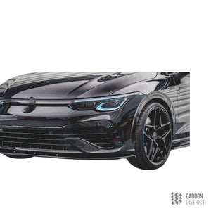VW Golf Mk8 carbon fibre front lip — full product view