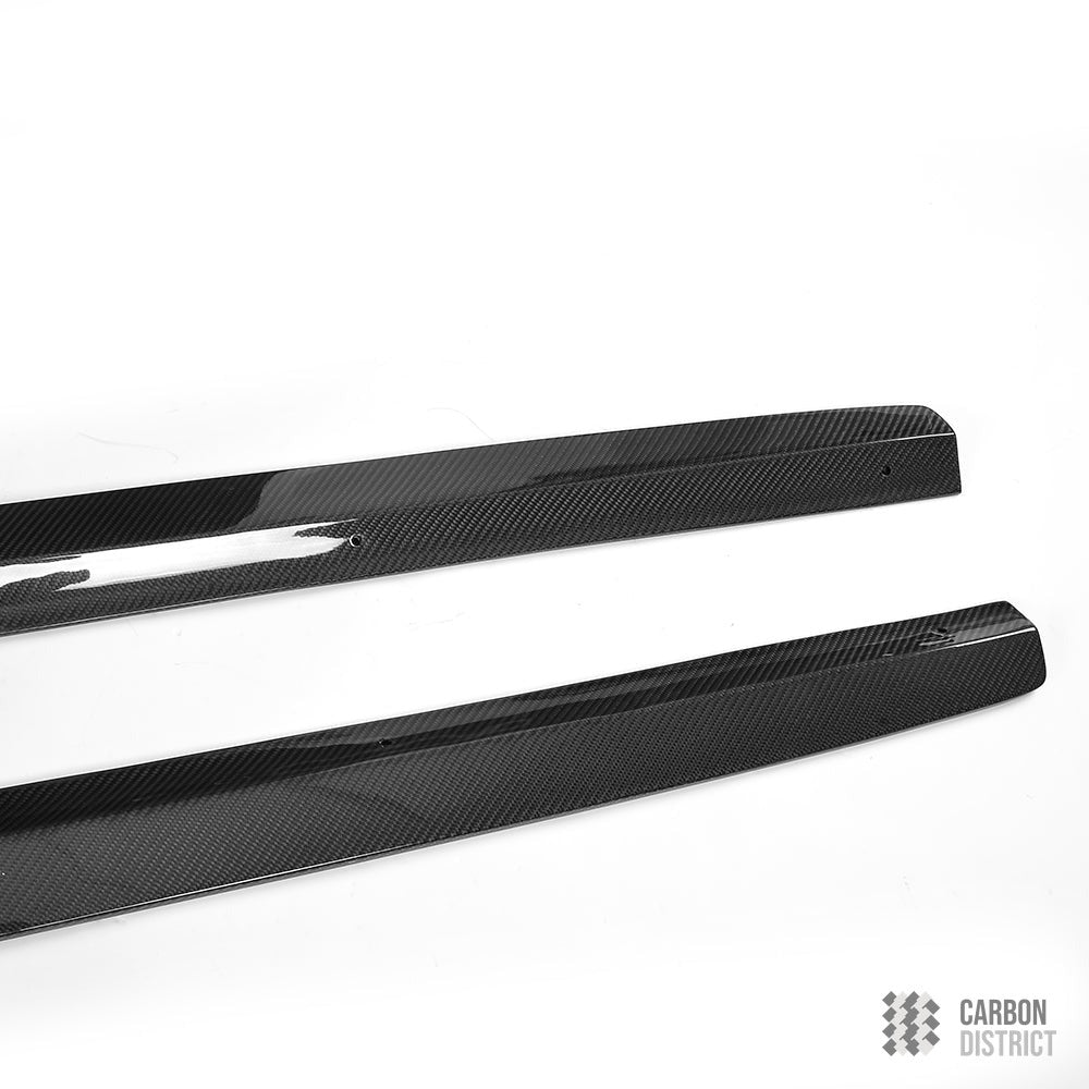 Audi A5/S5 (B8/B8.5) carbon fibre side skirt extensions — made to order in genuine carbon fibre