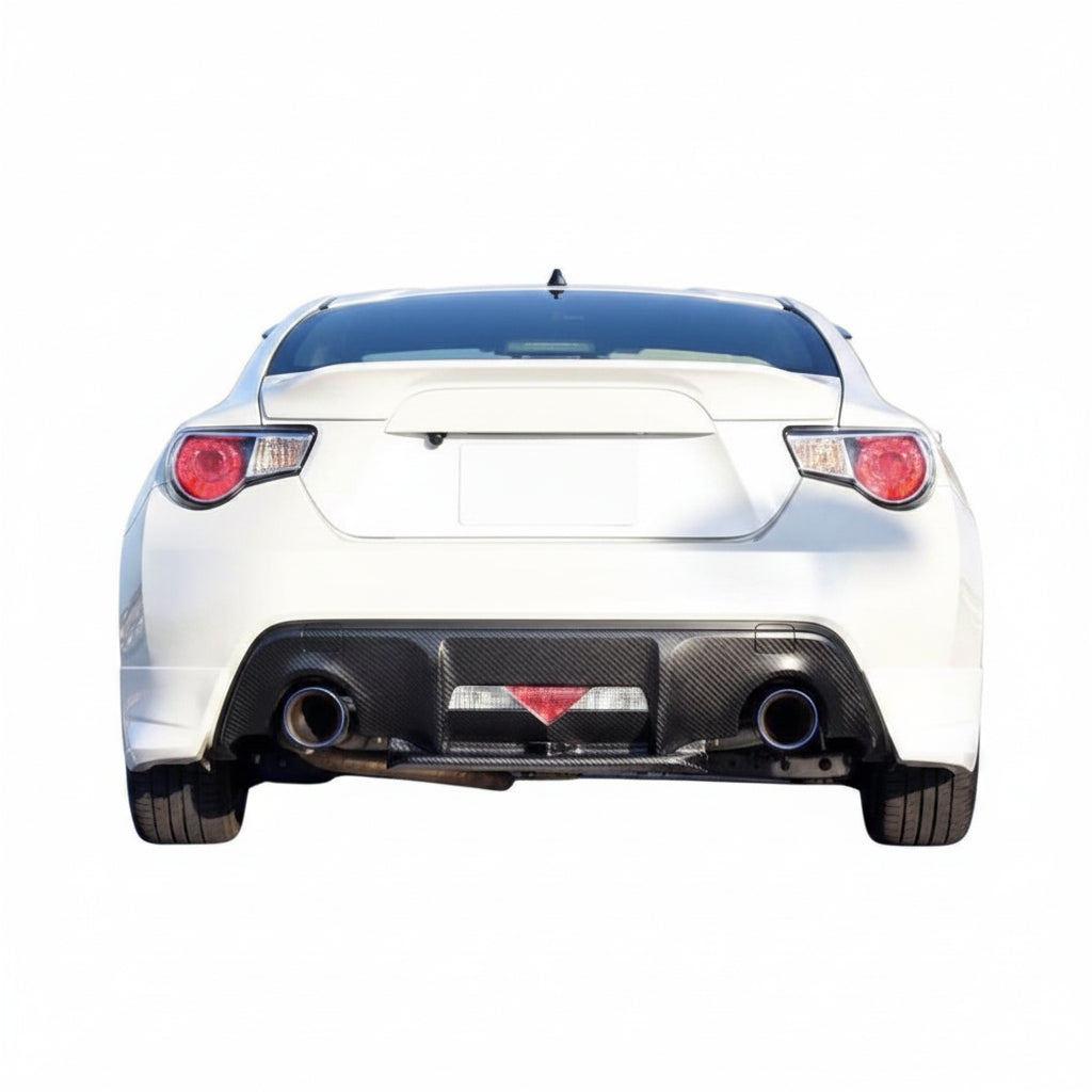 Toyota GT86 (ZN6) carbon fibre rear diffuser lip — 3K twill gloss finish