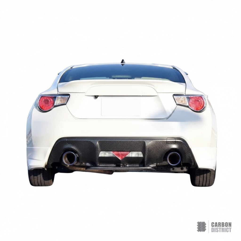 Toyota GT86 (ZN6) carbon fibre rear diffuser lip — 3K twill gloss finish