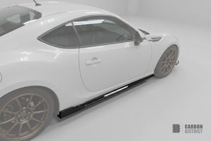 Toyota GT86 (ZN6) carbon fibre side skirts — full product view