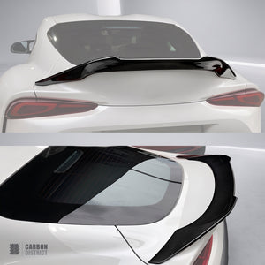 Toyota Supra (A90) carbon fibre spoiler — full product view