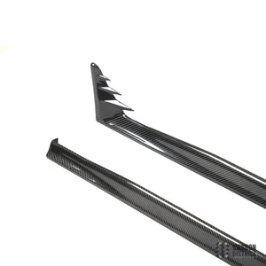 VW Golf Mk8 carbon fibre side skirts — made to order in genuine carbon fibre