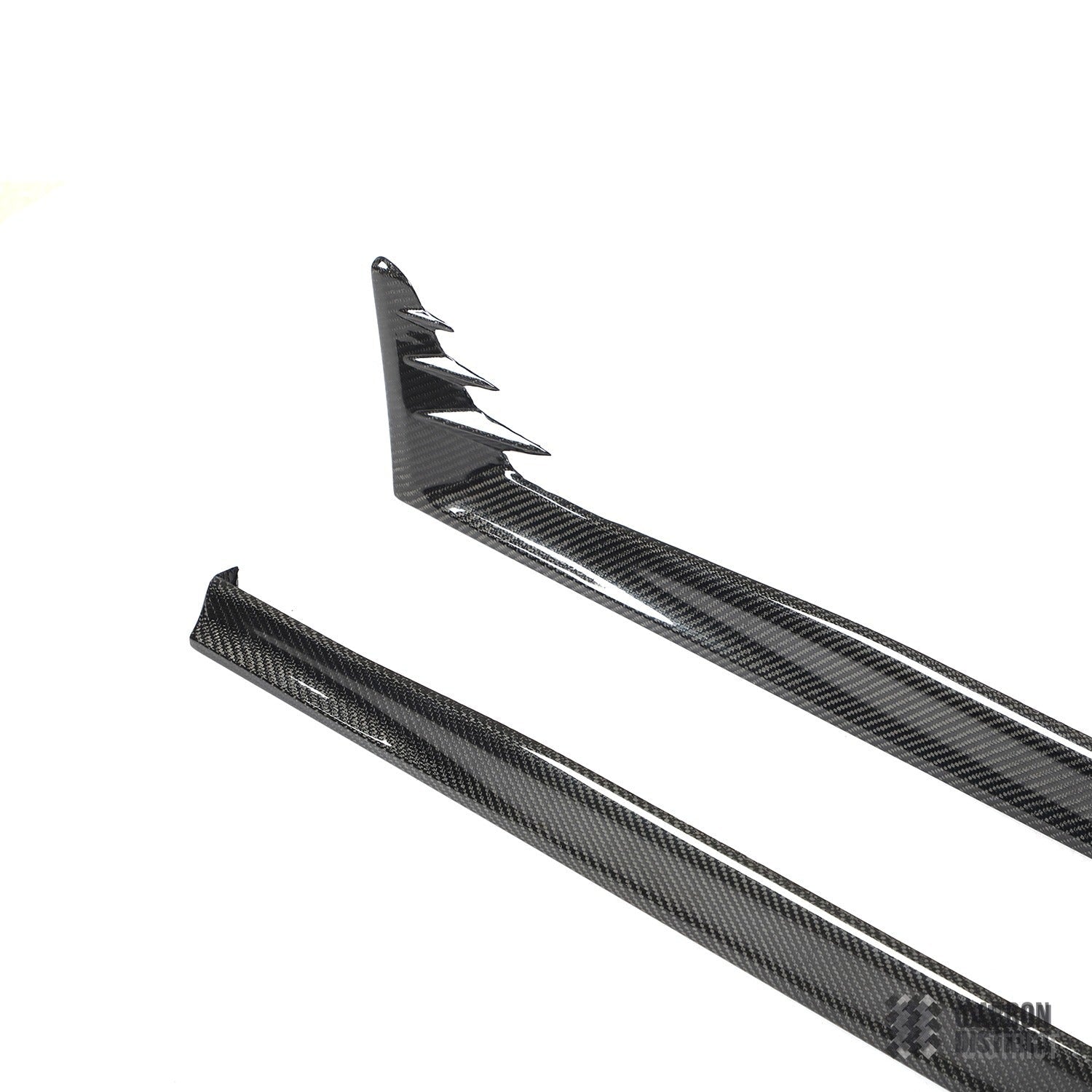 VW Golf Mk8 carbon fibre side skirts — made to order in genuine carbon fibre