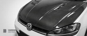 VW Golf (MK7/MK7.5) Carbon Fibre Bonnet