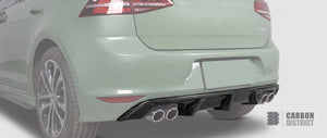VW Golf (MK7/MK7.5) carbon fibre rear diffuser (R-Line)