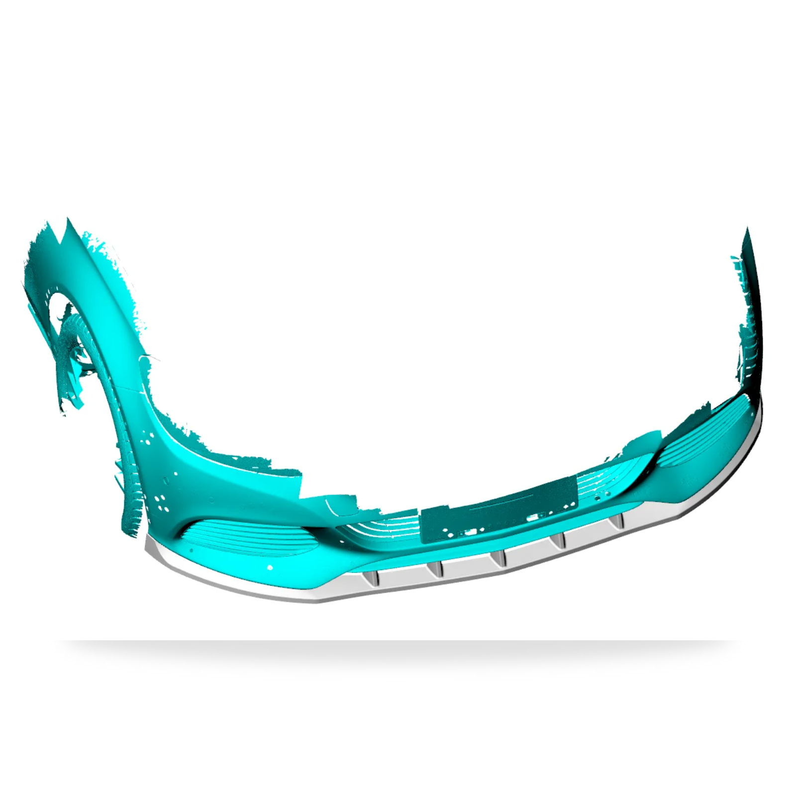 Mercedes C-Class (W205) carbon fibre front lip (Base Model, style A) — made to order in genuine carbon fibre