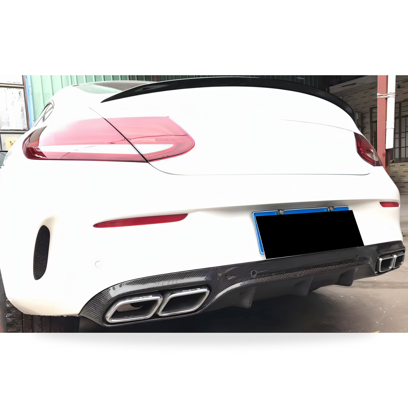 Mercedes C-Class (W205 Coupe) Carbon Fibre Rear Diffuser