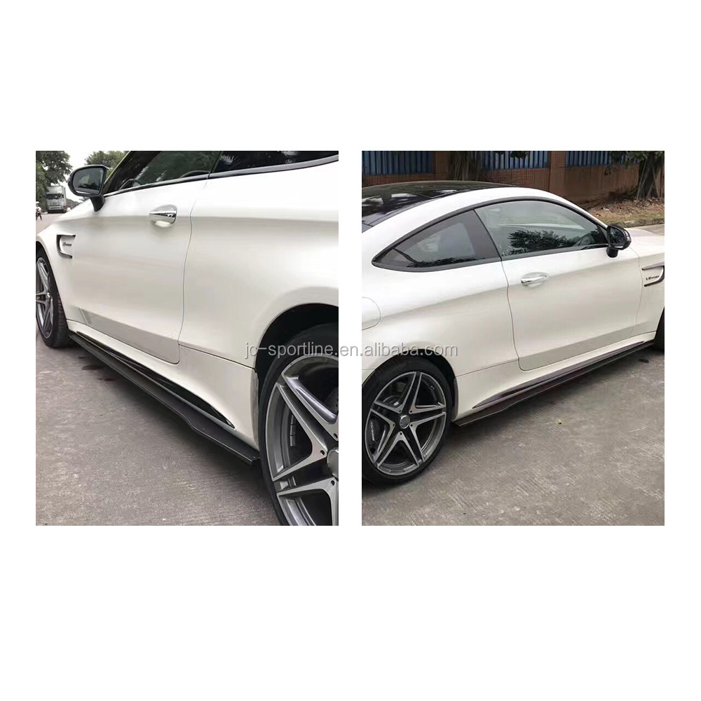 Mercedes C-Class (W205 Coupe) Carbon Fibre Side Skirts